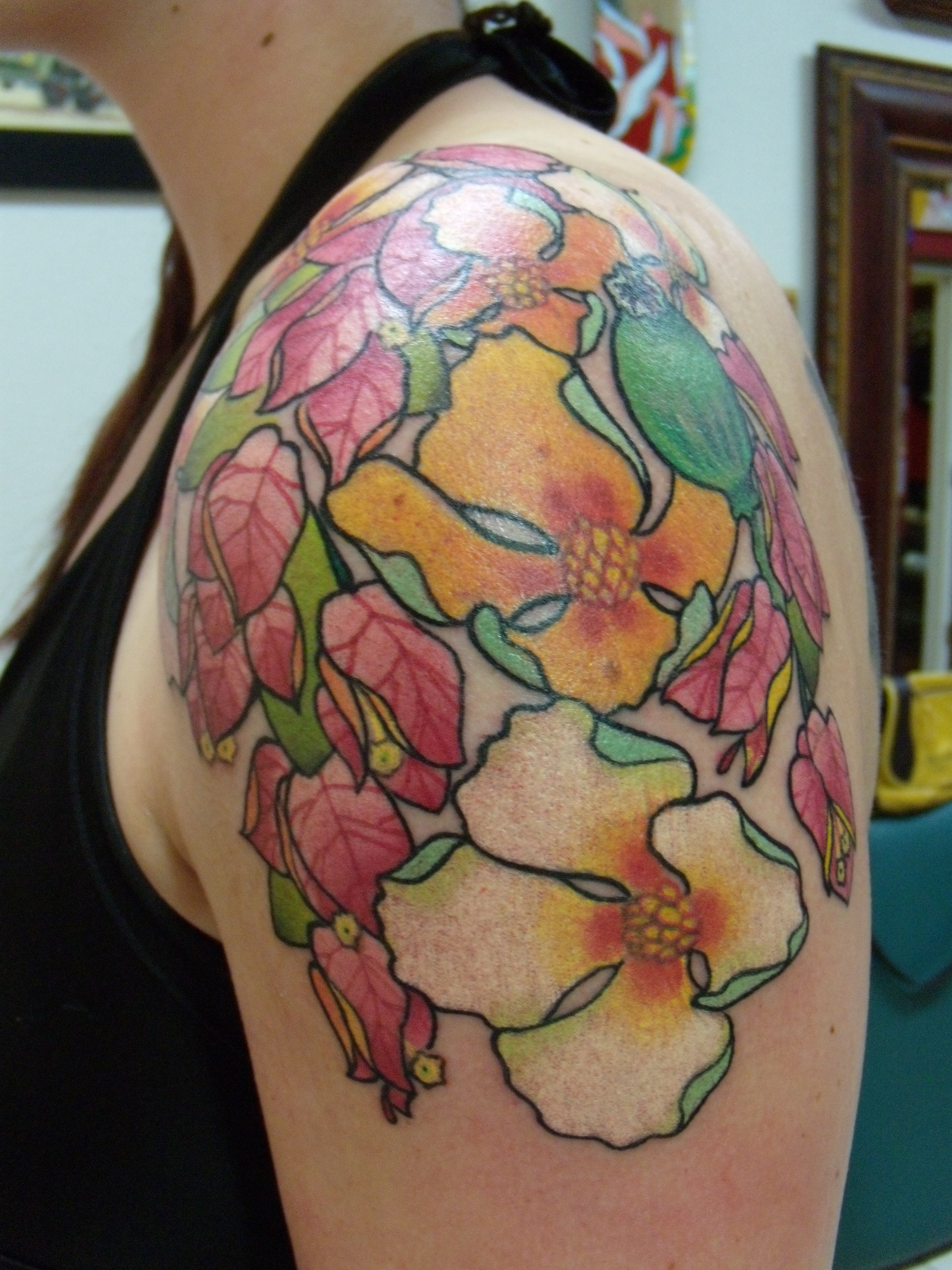 The selection of your flower tattoo designs must be based on your  title=